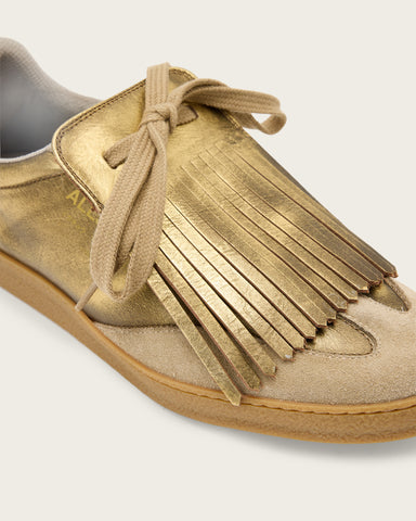 Thelma Fringe Leather Low Top Sneakers