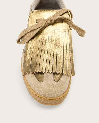 Thelma Fringe Leather Low Top Sneakers