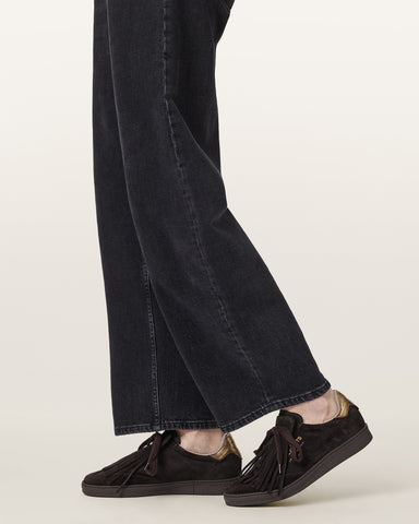 Thelma Fringe Leather Low Top Sneakers