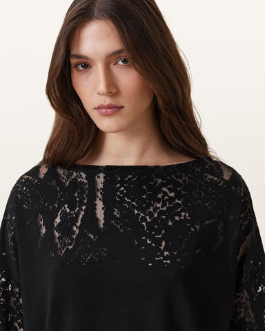 Rita Relaxed Fit Snake Print T-Shirt