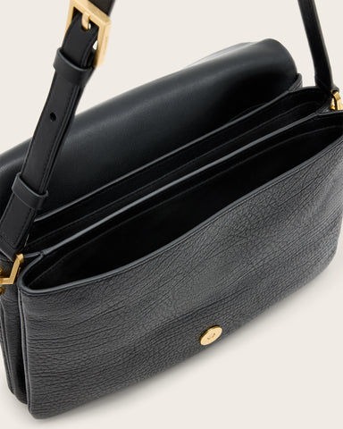Ondine Grain Leather Shoulder Bag