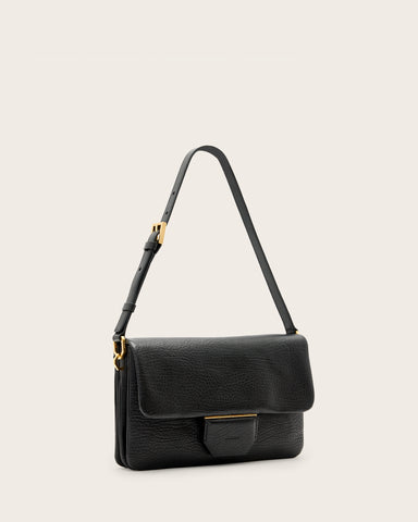 Ondine Grain Leather Shoulder Bag