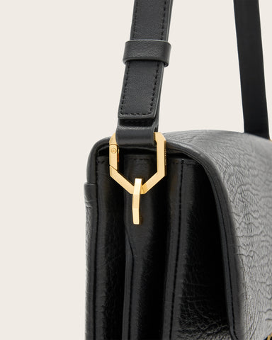 Ondine Grain Leather Shoulder Bag
