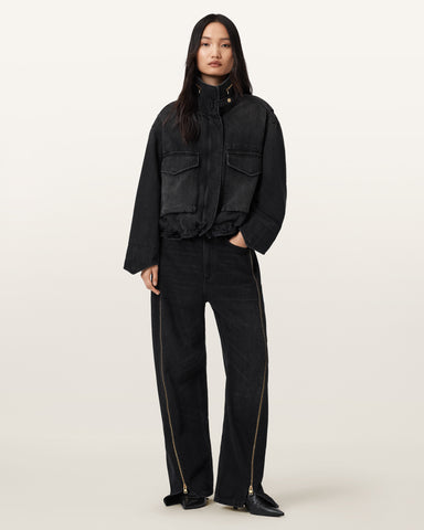 Clay Denim Cropped Jacket