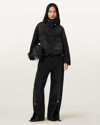 Clay Denim Cropped Jacket