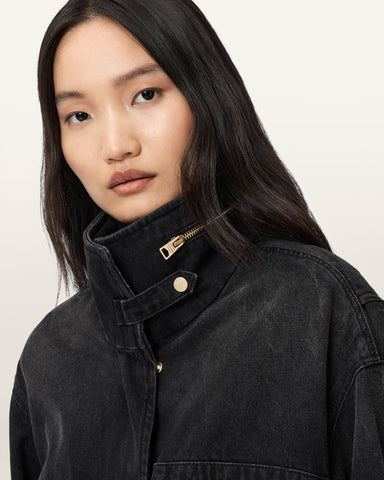 Clay Denim Cropped Jacket