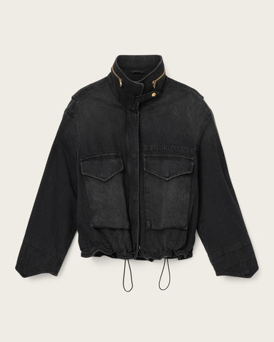 Clay Denim Cropped Jacket