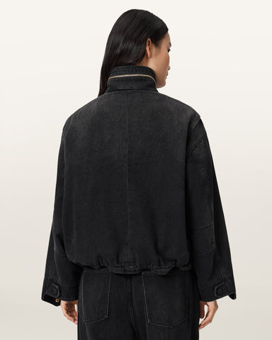 Clay Denim Cropped Jacket