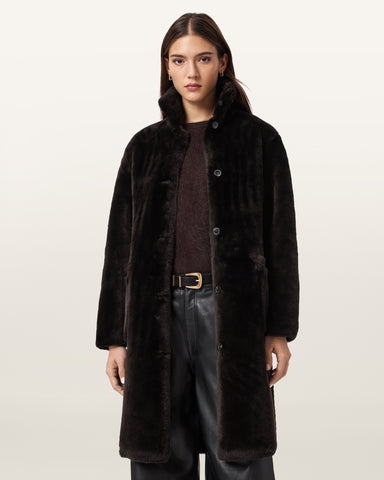 Serra Reversible Shearling Coat