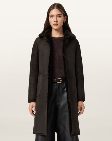 Serra Reversible Shearling Coat