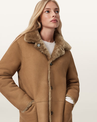 Serra Reversible Shearling Coat
