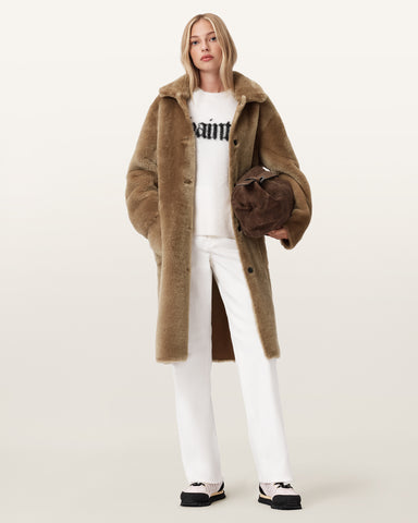 Serra Reversible Shearling Coat
