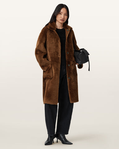 Serra Reversible Shearling Coat