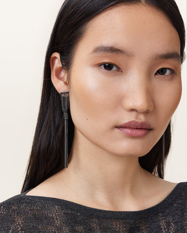 Fleur Two Tone Chain Earrings