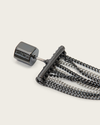 Fleur Two Tone Chain Earrings