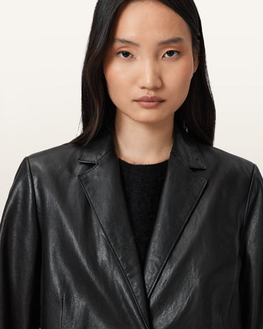Arna Leather Blazer
