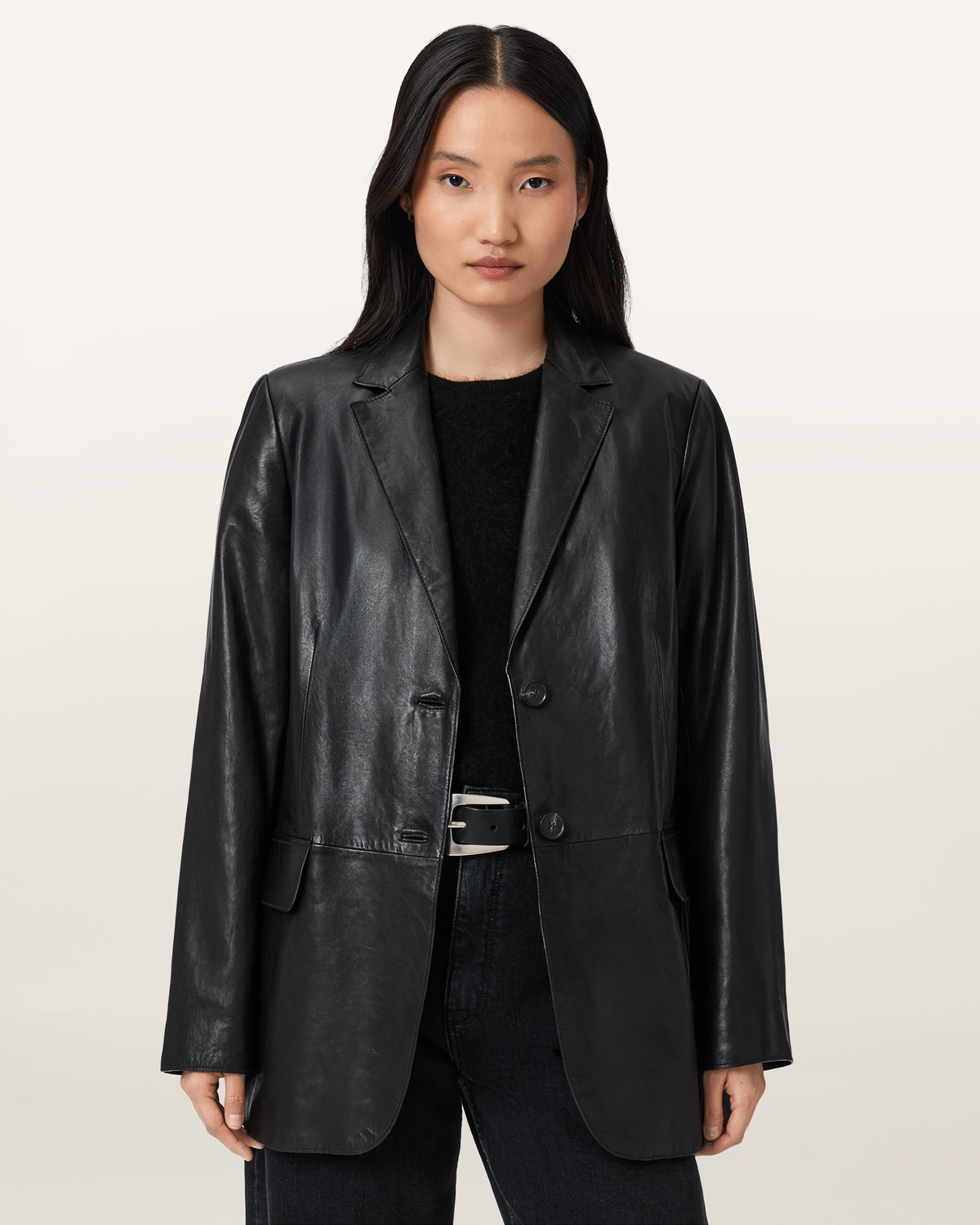 Arna Leather Blazer