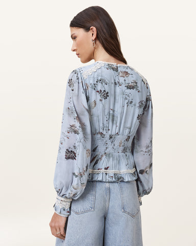 Zora Floral Ruffled Top