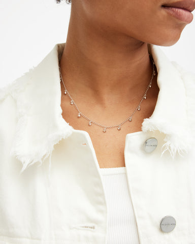 Ria Mini Stud Sterling Silver Necklace