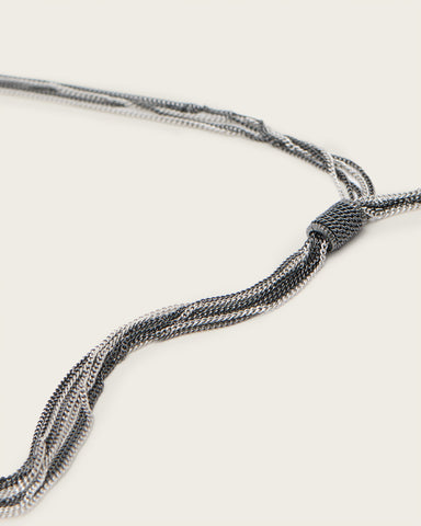 Fleur Two Tone Multi-Chain Necklace