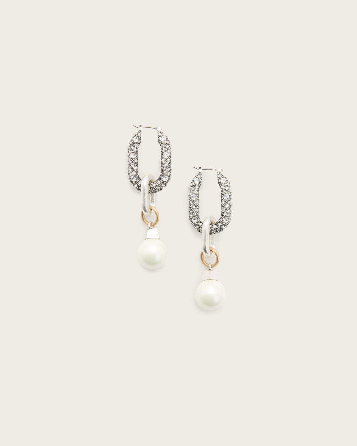 Cadence Two Tone Link Earrings