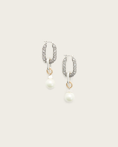 Cadence Two Tone Link Earrings
