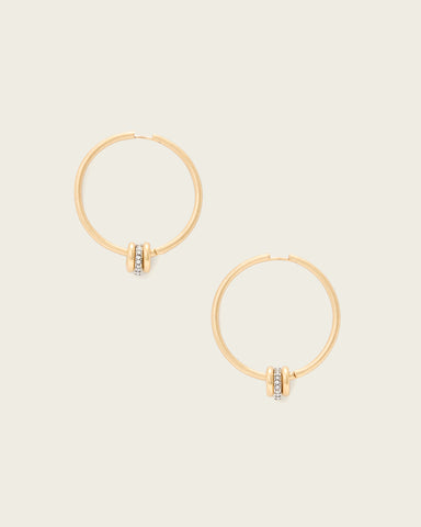 Selene Bolt Hoop Earrings