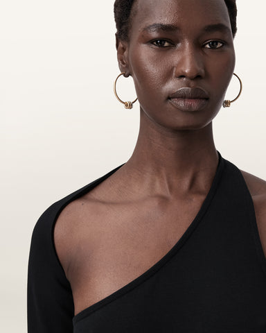 Selene Bolt Hoop Earrings