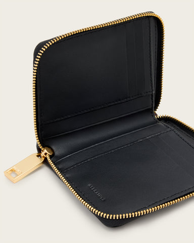 Lena Hex Zip Up Leather Wallet