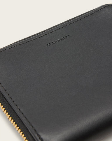 Lena Hex Zip Up Leather Wallet