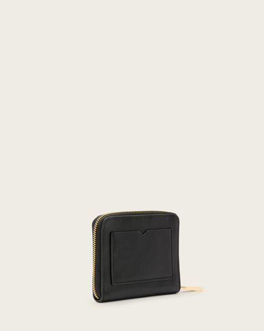 Lena Hex Zip Up Leather Wallet