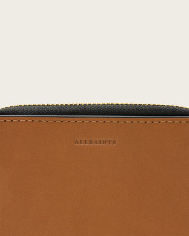 Lena Hex Zip Up Leather Wallet