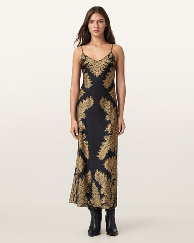 Bryony Paisley Slip Dress