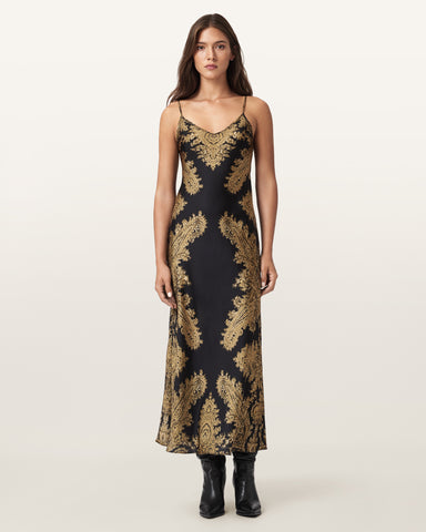 Bryony Paisley Slip Dress