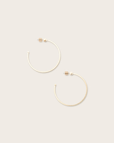 Toggle Large Hoop Earrings