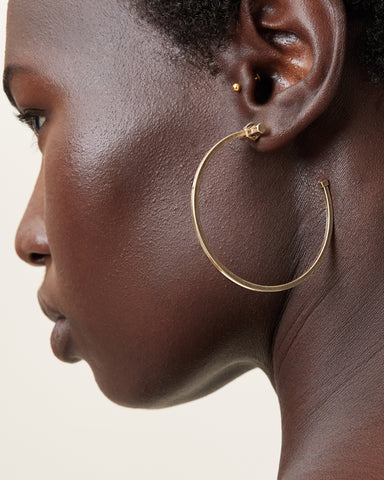 Toggle Large Hoop Earrings