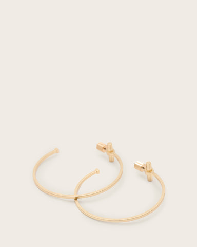 Toggle Large Hoop Earrings