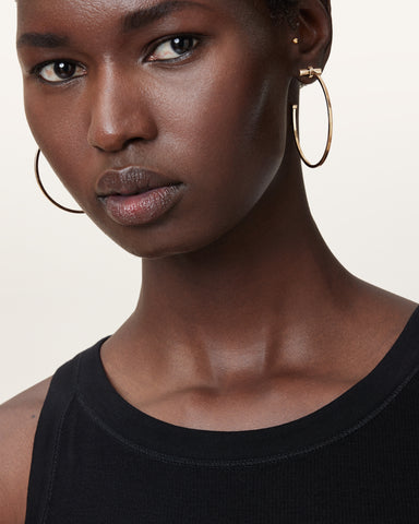 Toggle Large Hoop Earrings
