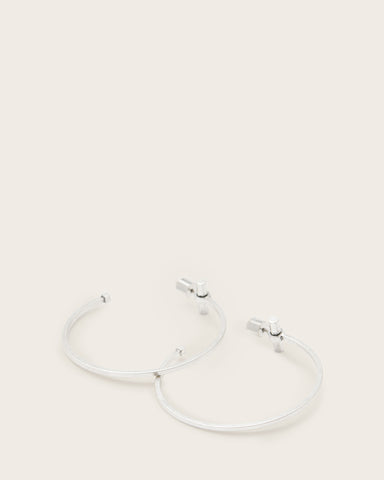 Toggle Large Hoop Earrings