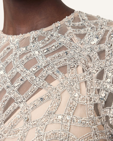 Eva Embellished Mini Dress