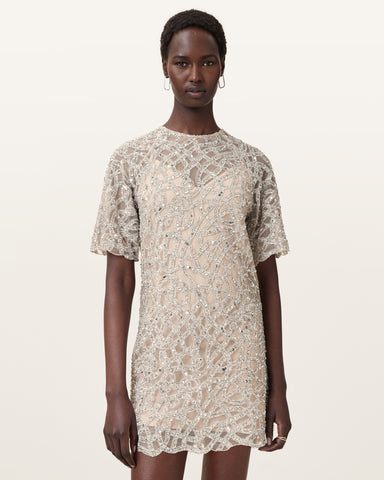 Eva Embellished Mini Dress