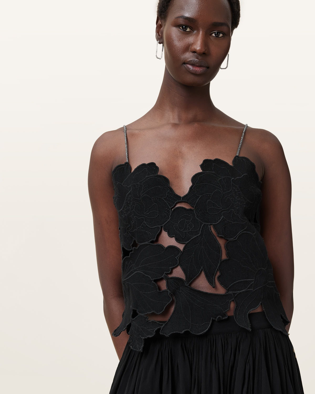 Flora V-Neck Embroidered Top