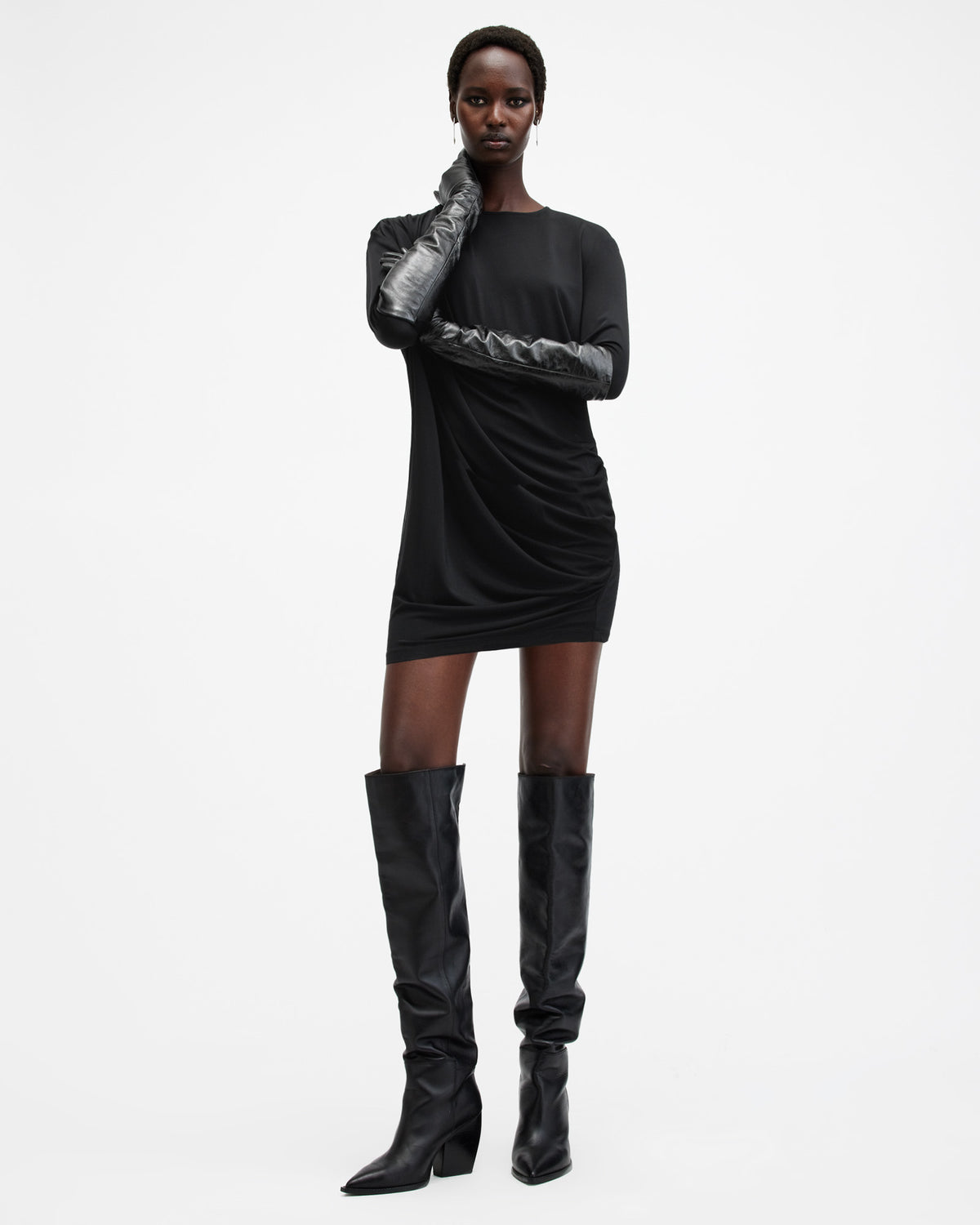 Devin Draped Mini Dress