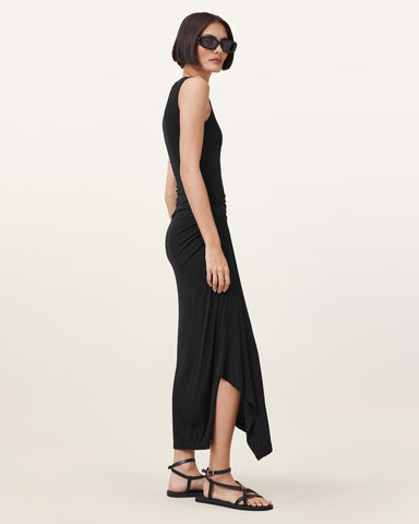 Rivi Draped Midi Dress