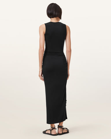 Rivi Draped Midi Dress