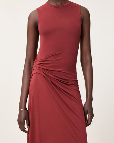 Rivi Draped Midi Dress