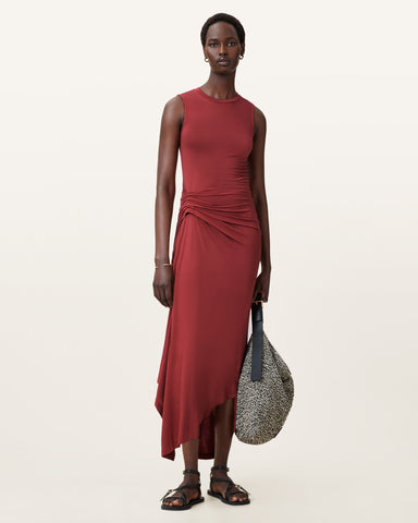 Rivi Draped Midi Dress