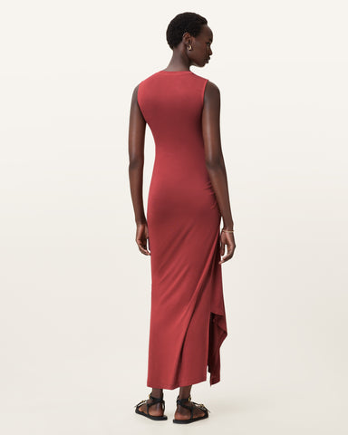 Rivi Draped Midi Dress