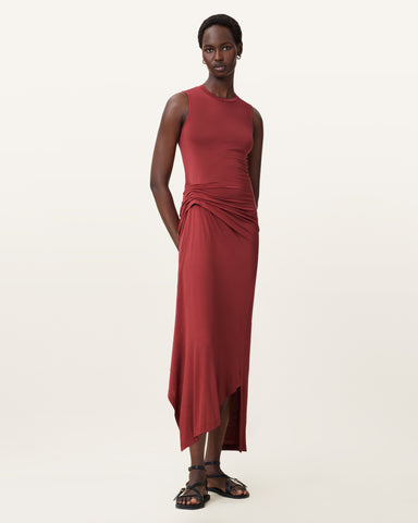Rivi Draped Midi Dress