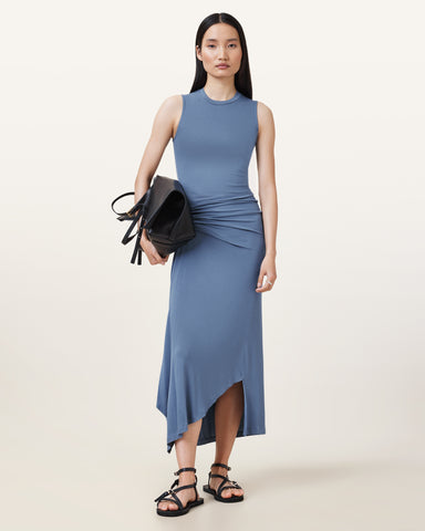 Rivi Draped Midi Dress